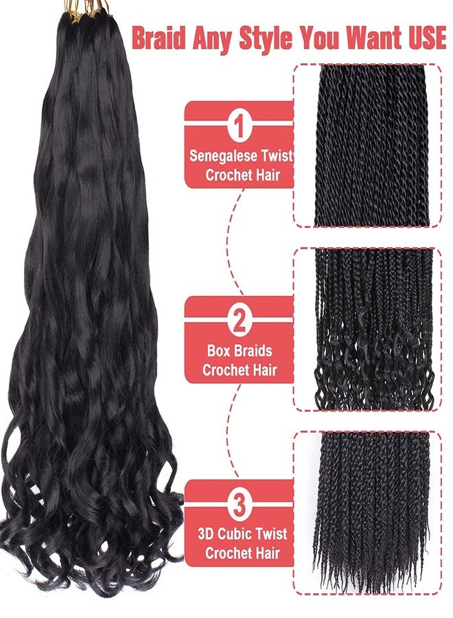 Xtrend French Curly Braiding Hair - 8 Packs, 18 Inch, Synthetic, Yaki Texture, Bouncy, Loose Wavy, T30# - Image 5